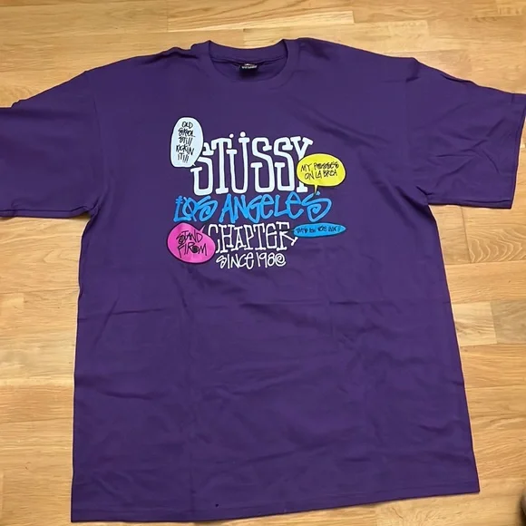 Stussy | Shirts | Vintage Stssy Los Angeles Chapter Purple Stussy | Shirts | Vintage Stssy Los Angeles Chapter Purple